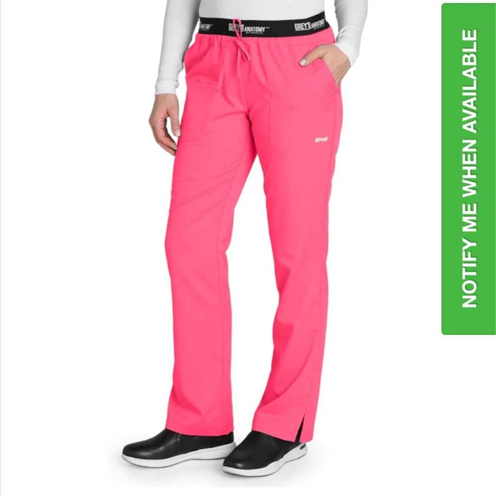 Grey's Anatomy Active by barco pink scrub pants